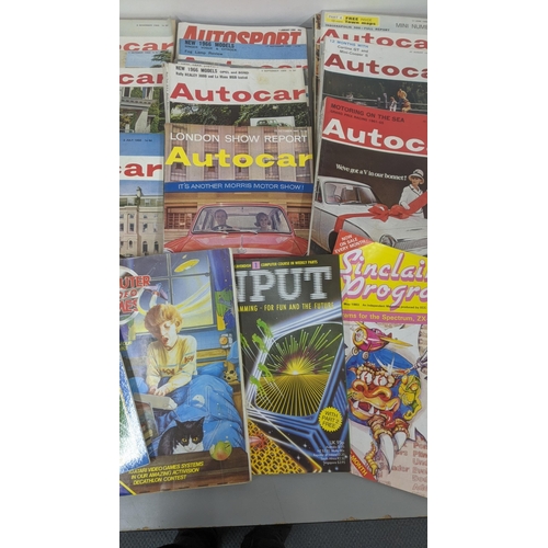 271 - A collection of 1960's autocar magazines together with computer related magazines
Location: 9-6
If t... 