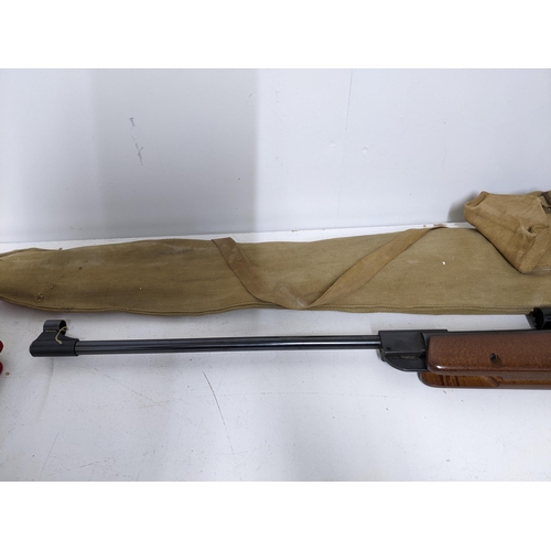 39 - A Webly and Scott ltd, .22 cal Breakfast air rifle serial number 78817, with Kassnar 4 x 20 sight, a... 