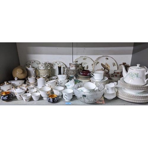 72 - A mixed lot to include various table china including a Royal Stafford tea and dinner service, mixed ... 