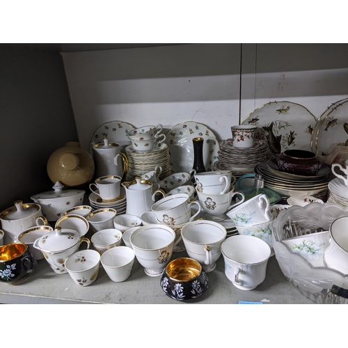 72 - A mixed lot to include various table china including a Royal Stafford tea and dinner service, mixed ... 