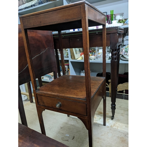 79 - Small furniture to include a Victorian mahogany fold over and swivel topped card table, on turned, t... 