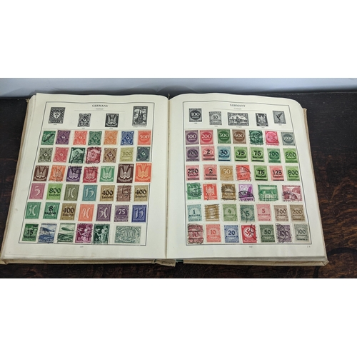 9 - A stamp album containing stamps from around the world to include China, Mexico, Italy, USA and other... 