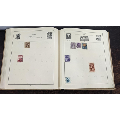 9 - A stamp album containing stamps from around the world to include China, Mexico, Italy, USA and other... 