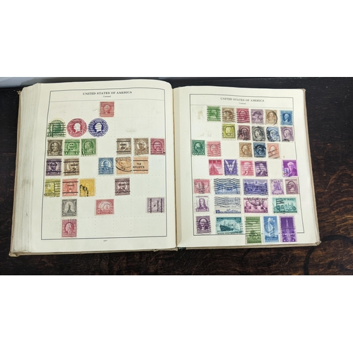 9 - A stamp album containing stamps from around the world to include China, Mexico, Italy, USA and other... 