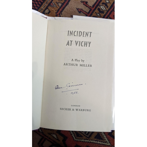 160 - Alec Guinness, who starred in Play Incident at Vichy by Arthur Miller, signed by Alec Guinness on ti... 