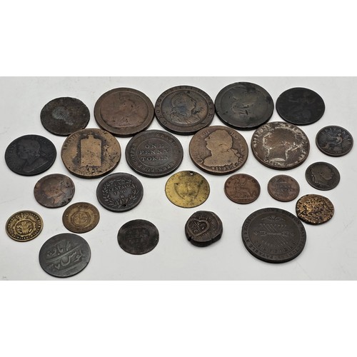 452 - Mixed Coins of Interest - to include, a British East India Company Bombay Presidency 1 Pice (1802-18... 