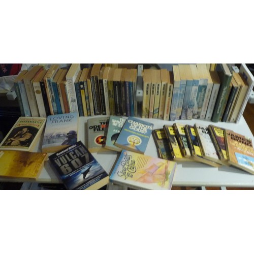 260A - Large group of mixed interest books includes military-Jazz-Motorcycles-James Bond-Topographical Afri... 