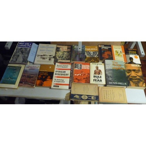 260A - Large group of mixed interest books includes military-Jazz-Motorcycles-James Bond-Topographical Afri... 