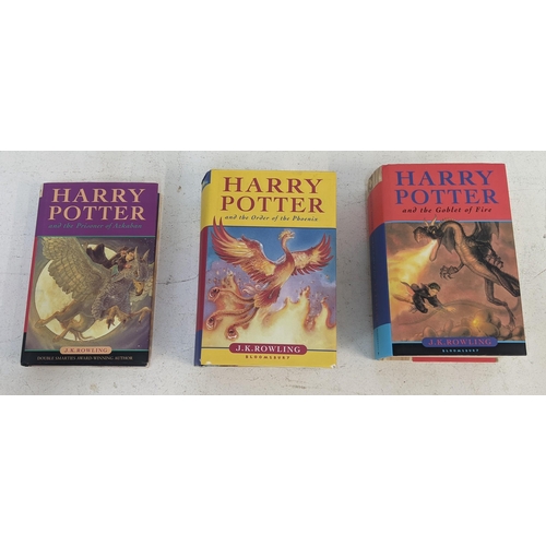 466 - Three Harry Potter First Editions to include The Prisoner of Azkaban, The Order of the Phoenix, and ... 