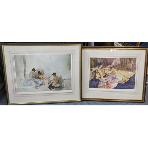 509 - Two Russell Flint limited edition prints to include Model For Elegance numbered 687/850 Location: RW... 