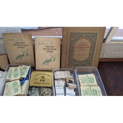 471 - Cigarette and sweet cards to include examples of British Freshwater fishes, butterflies and others
L... 