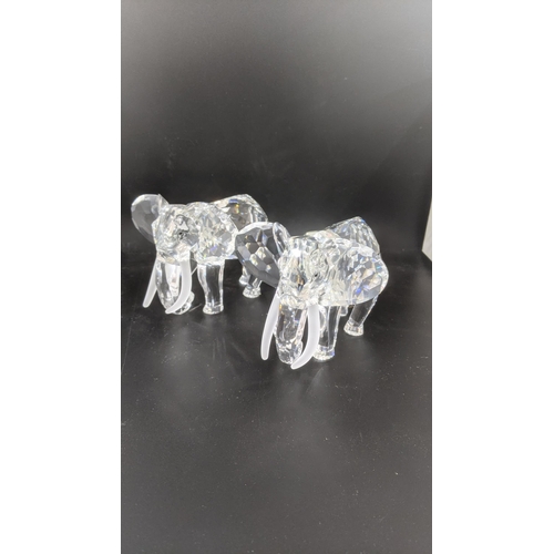 437 - ***THIS LOT HAS BEEN WITHDRAWN***Two boxed Swarovski Crystal Elephants Location:
If there is no cond... 