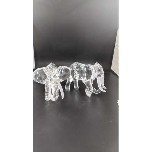 437 - ***THIS LOT HAS BEEN WITHDRAWN***Two boxed Swarovski Crystal Elephants Location:
If there is no cond... 