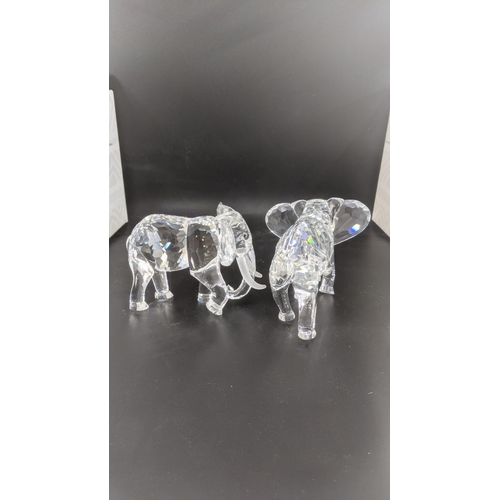 437 - ***THIS LOT HAS BEEN WITHDRAWN***Two boxed Swarovski Crystal Elephants Location:
If there is no cond... 