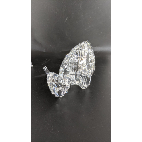 441 - ***THIS LOT HAS BEEN WITHDRAWN***Three boxed Swarovski Crystal examples to include a Buffalo, Kudu G... 