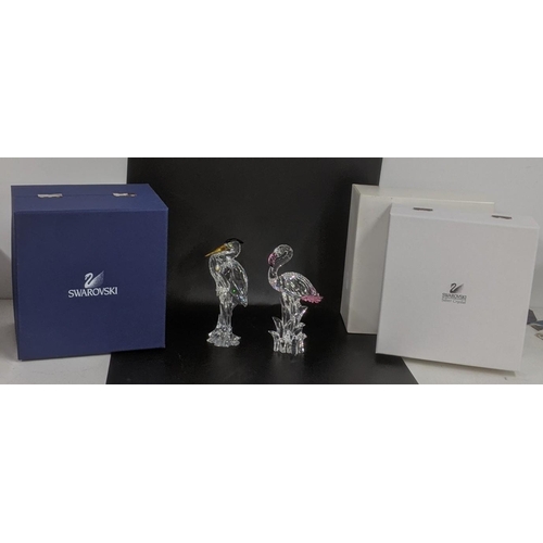 443 - ***THIS LOT HAS BEEN WITHDRAWN***Two boxed Swarovski Crystal examples to include the Silver Heron an... 