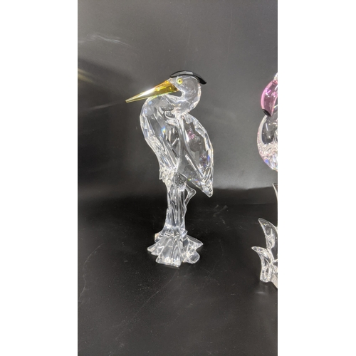 443 - ***THIS LOT HAS BEEN WITHDRAWN***Two boxed Swarovski Crystal examples to include the Silver Heron an... 