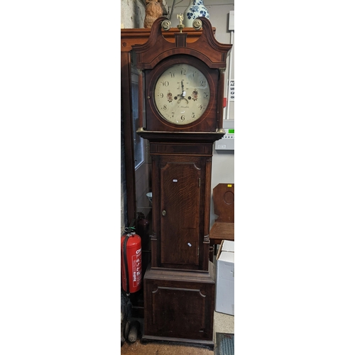 498 - An early 19th century mahogany 8-day longcase clock, the dial signed T Mawkes Location:Foyer
If ther... 