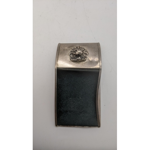 114 - Silver to include a miniature chair, napkin ring and one other items
Location: A3B
If there is no co... 