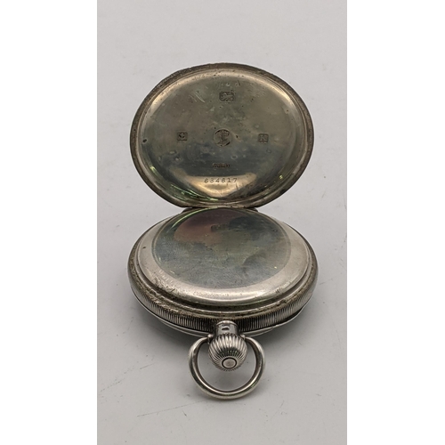 134 - An early 20th century Record silver open faced pocket watch, the movement having a micrometre regula... 