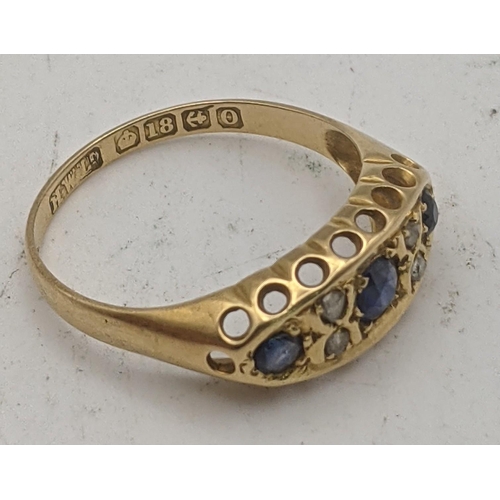 27 - A Victorian 18ct gold and sapphire ring size N ½

Location:
If there is no condition report shown, p... 