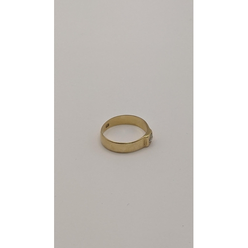 5 - An 18ct gold gypsy ring set with a diamond size N½, 2.8g
Location: CAB 3
If there is no condition re... 