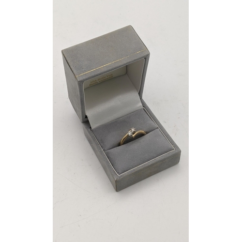 66 - A 9ct gold and diamond engagement ring size M½ 2.6g

Location: CAB 2
If there is no condition report... 