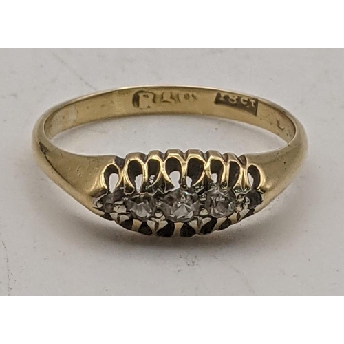 68 - a 9ct gold and diamond Victorian ladies ring in a fitted box size M½ 2.6g
Location: CAB 5
If there i... 