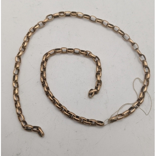 77 - A yellow gold chain link necklace A/F no clasp tested as 9ct gold 7.6g
Location: CAB 1
If there is n... 