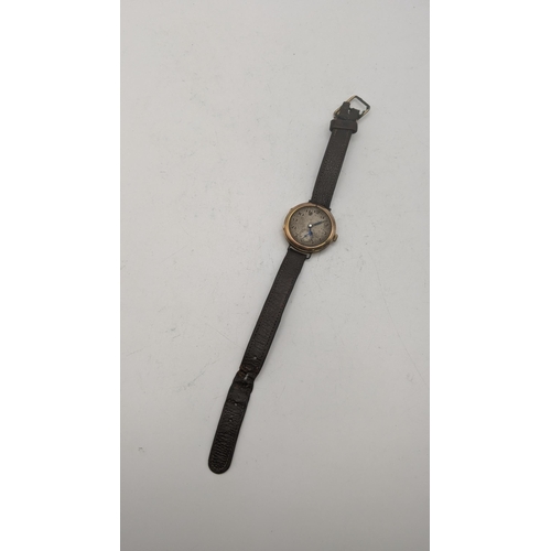 80 - A 9ct gold gents manual wind wrist watch A/F

Location: CAB 2 
If there is no condition report shown... 