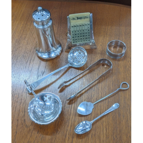 92 - An 8 piece Mappin and Webb Ltd dressing table set all item apart from the two dressing pots are hall... 