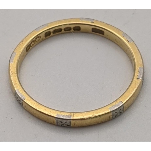 50 - 18ct gold and white metal inserts ring, 2g
Location: RING
If there is no condition report shown, ple... 