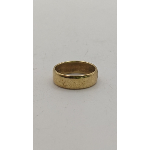 96 - An 18ct gold wedding band size P 1/2, 9.8g
Location: CAB 3
If there is no condition report shown, pl... 