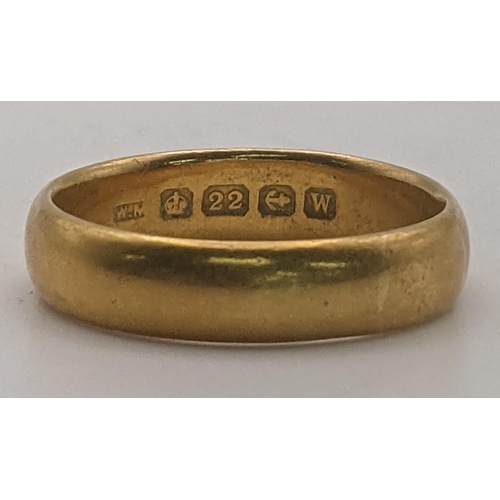 98 - A 22ct gold wedding band 6.3g

Location: RING
If there is no condition report shown, please request