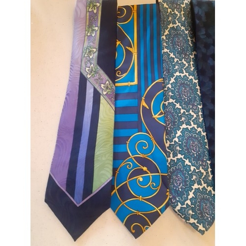 18 - Versace-A group of five 1980's and '90's designer silk ties. Location: RWB
If there is no condition ... 