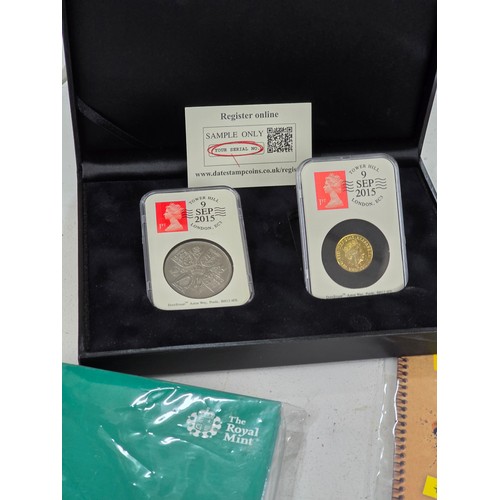 440 - A collection of coin sets to include 2019 Paddington at St Pauls and The Tower presentation packs, 2... 