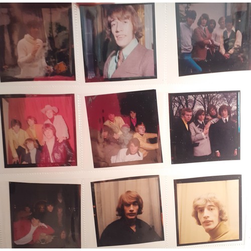 153 - Approximately 81 original colour transparencies of the Bee Gees, circa 1960's taken by the vendor, t... 