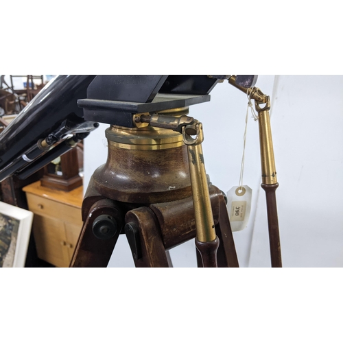 139 - A 19th century refracting astronomical telescope by Cooke & Sons, York, England, the barrel with foc... 