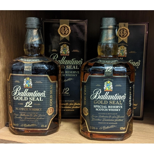 268 - A single bottle of Ballentines Gold Seal Special Reserve Scotch Whisky, 12 year old, 1lt,
A single b... 