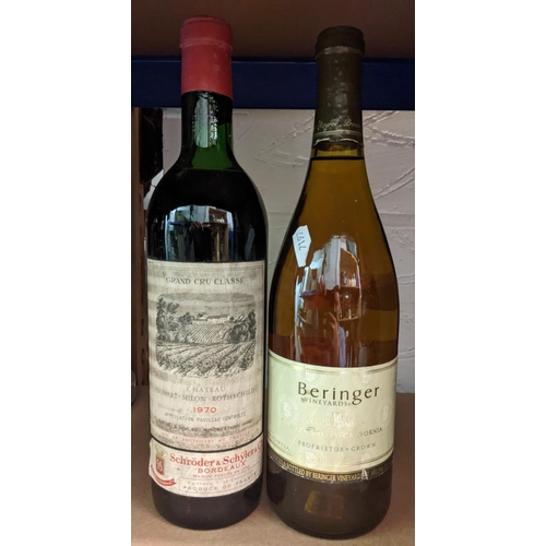 271 - One bottle of Chateau Duhart Milon Rothschild 1970 Vintage, Two bottles of Berlinge Chardonnay 1994 ... 