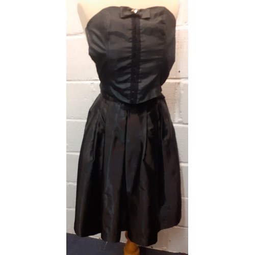 39 - Karen Millen-Two knee length skirts, UK size 8 together with an LK Bennett black knee length skirt w... 