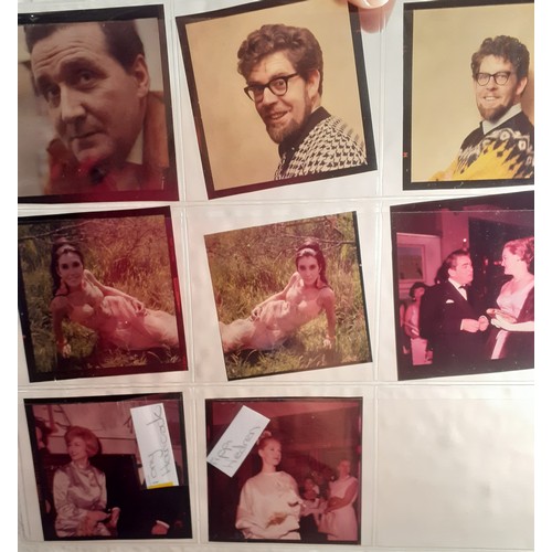 144 - Approx 130 original colour transparencies of various film and music personalities, taken by the vend... 