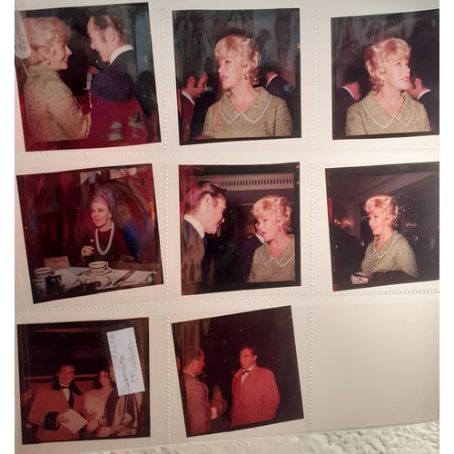 144 - Approx 130 original colour transparencies of various film and music personalities, taken by the vend... 