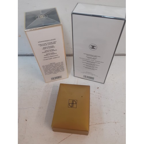 19 - Chanel-A sealed bottle of Chanel No 5 body lotion 200ml, a sealed bottle of Chanel No 5 Eau de Parfu... 