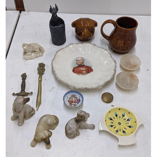 103 - Collectables to include a Hornsea ceramic dish fashioned in the shape of a fish, a shepherd Neame Br... 