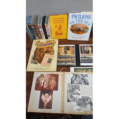 116 - A collection of items mostly The Arts to include books, photo albums, VHS's and theatre programmes
L... 