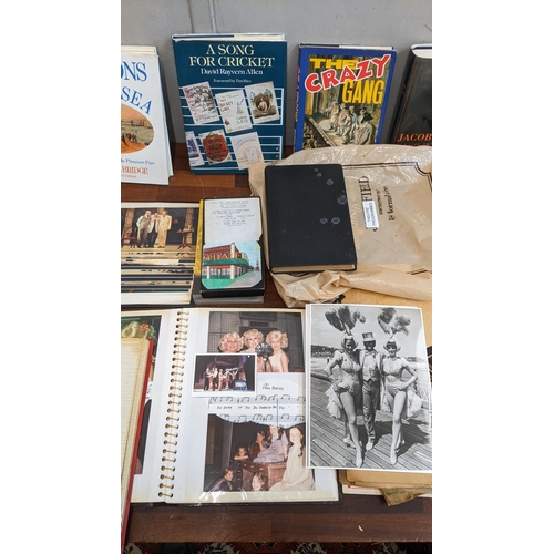 116 - A collection of items mostly The Arts to include books, photo albums, VHS's and theatre programmes
L... 