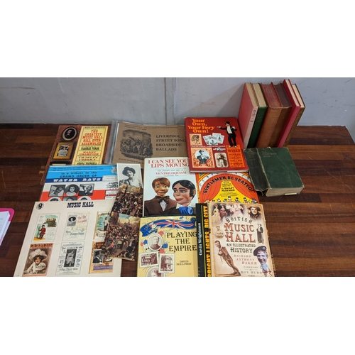 116 - A collection of items mostly The Arts to include books, photo albums, VHS's and theatre programmes
L... 