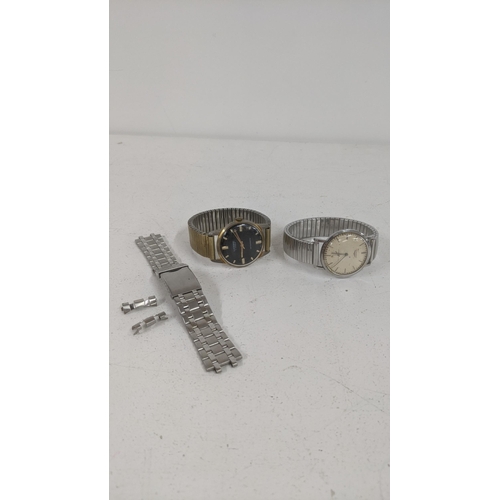 121 - Two gents wristwatches to include a Longines watch on expanding bracelet, a Lucerne automatic and a ... 