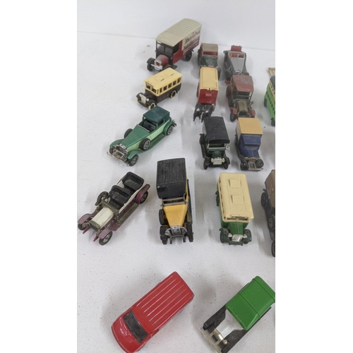 160 - Toys to include a vintage wind-up Tin toy Litho Graphics motorcycle and sidecar, together with Match... 